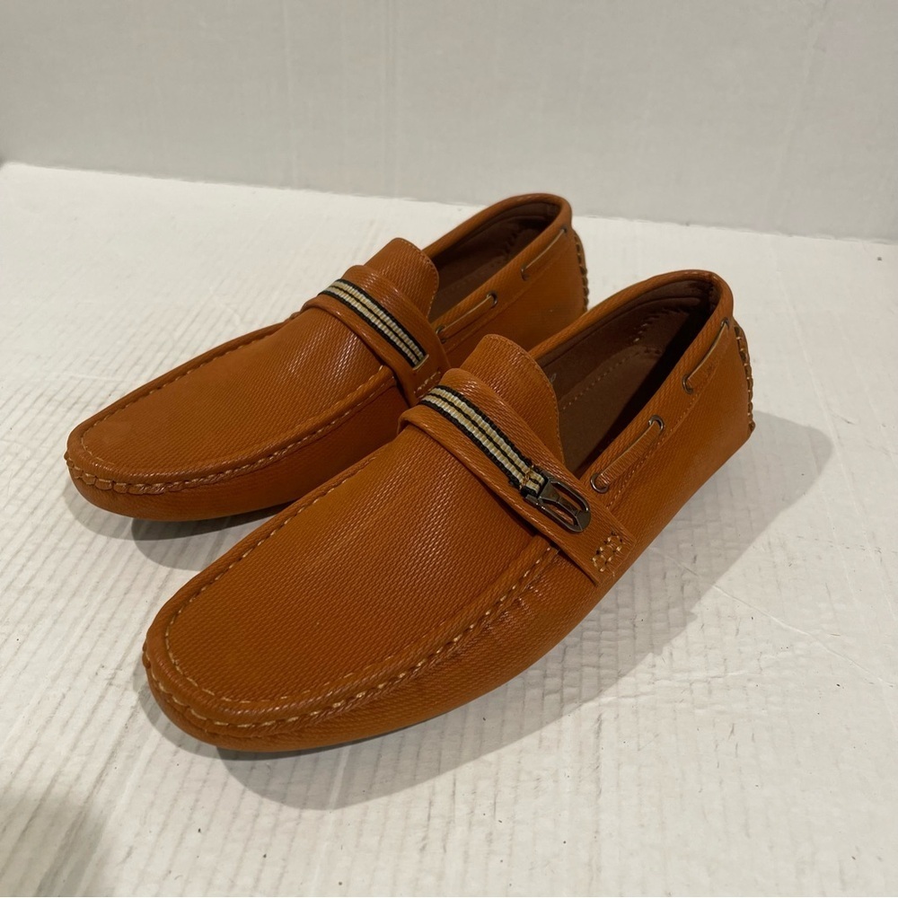 Men’s Chuxx Brown Faux Suede Velvet Slip On Loafers Size 10 US!